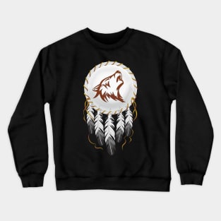 Wolf Dreamcatcher Crewneck Sweatshirt